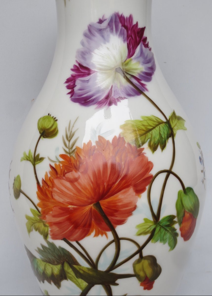 Vase en porcelaine d’époque Restauration. -photo-7