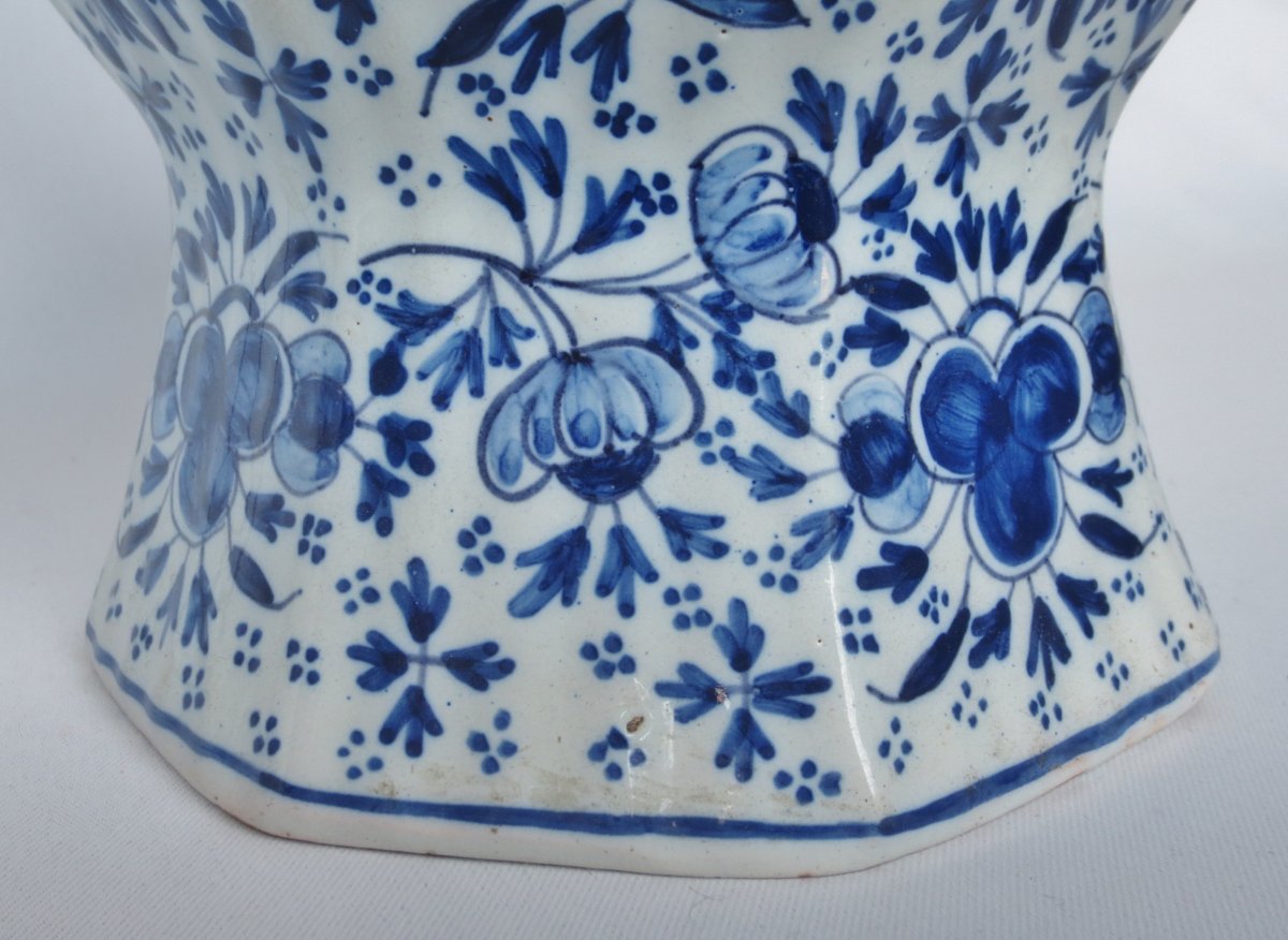 Lampe en faïence de Delft, XIXe siècle.  -photo-5