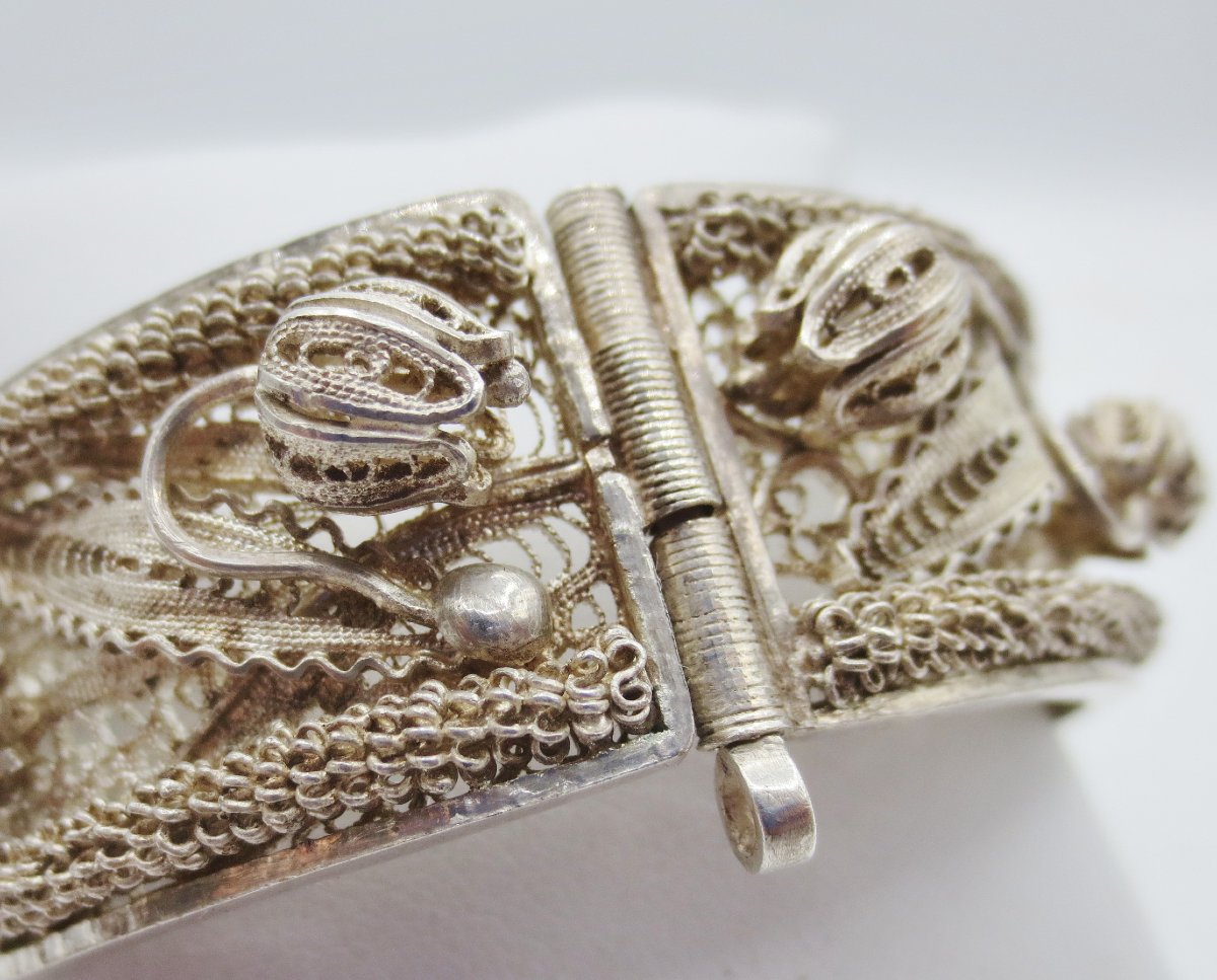 Bracelet en filigrane d' argent. -photo-4