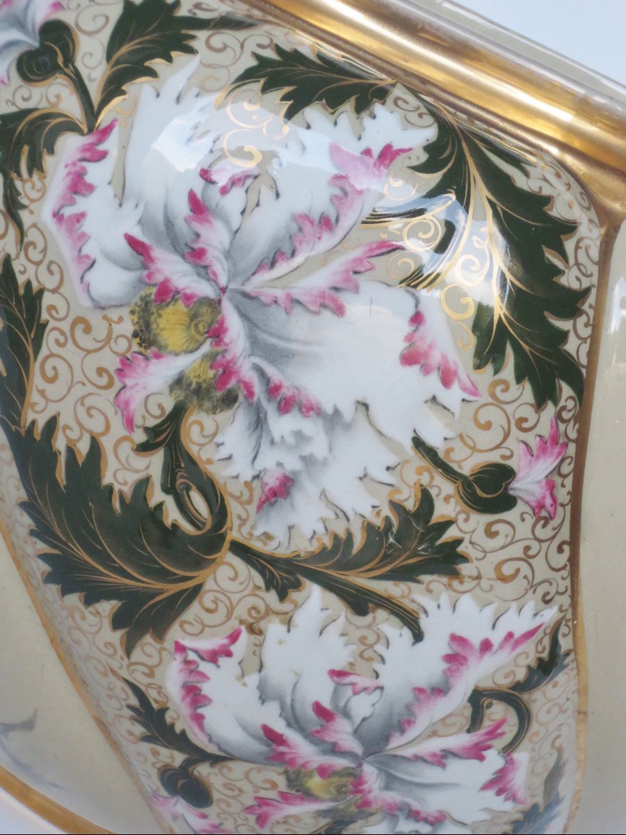 Vasque en Faïence, Art Nouveau.-photo-3