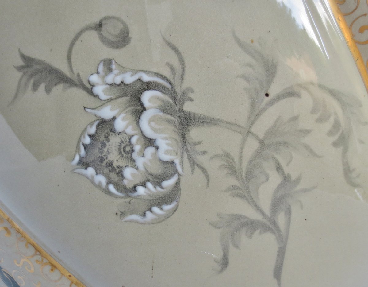 Vasque en Faïence, Art Nouveau.-photo-4