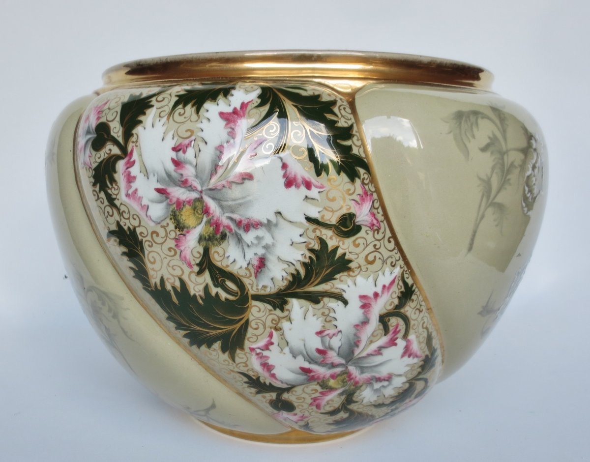 Vasque en Faïence, Art Nouveau.
