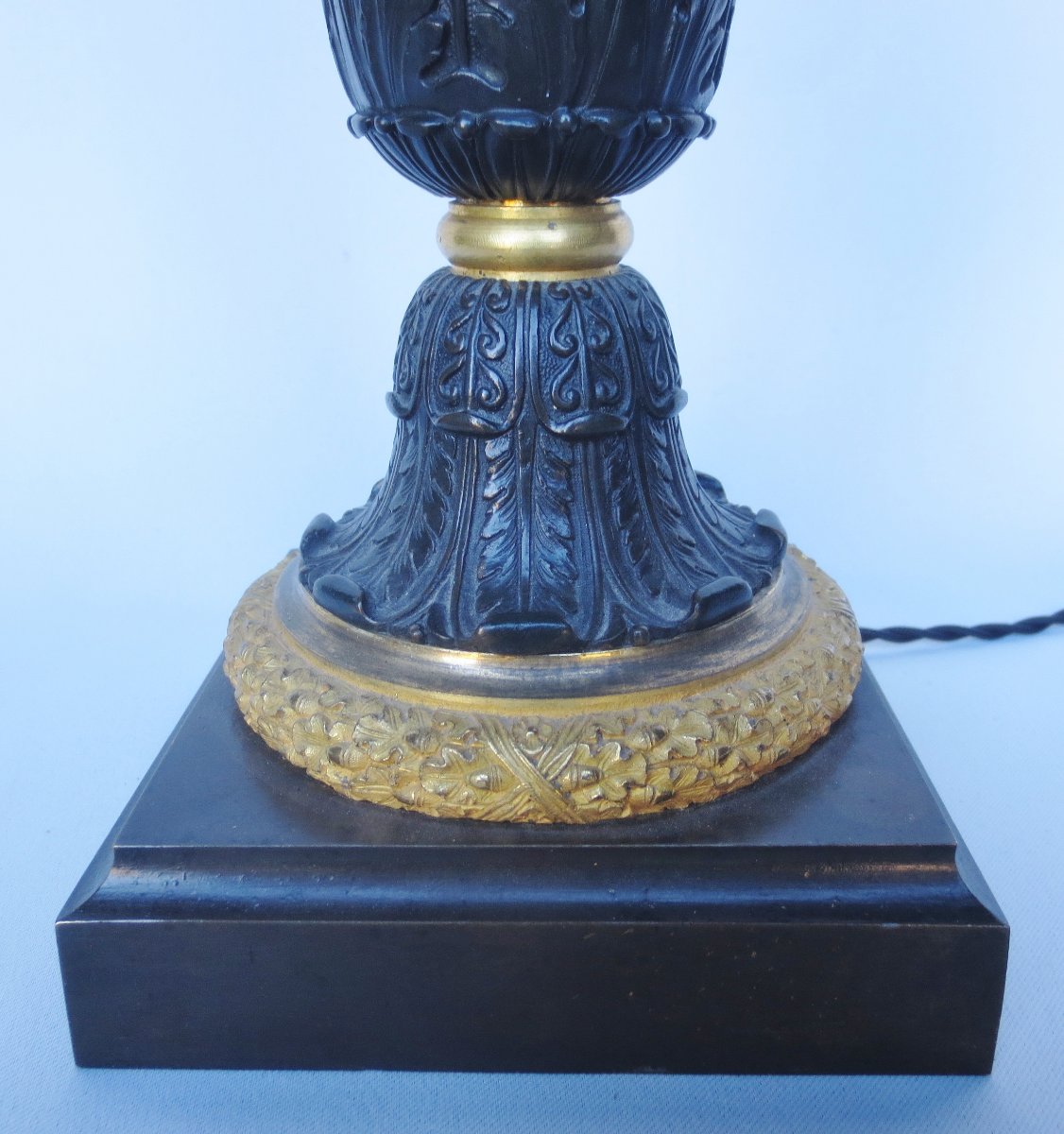 Bronze Lamp, Early 19th Century.  -photo-4