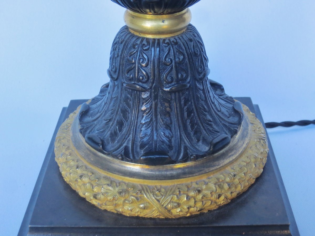 Bronze Lamp, Early 19th Century.  -photo-6