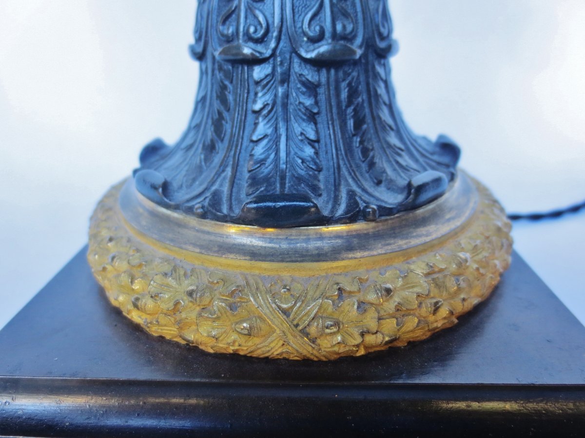 Bronze Lamp, Early 19th Century.  -photo-7
