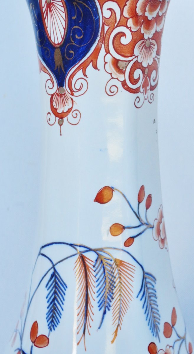 Earthenware Lamp, 19th Century, Imari Design.  -photo-5