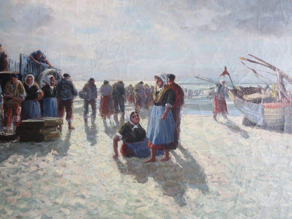 Pierre Godar XXe siècle, suiveur de l' École de Berck. -photo-2