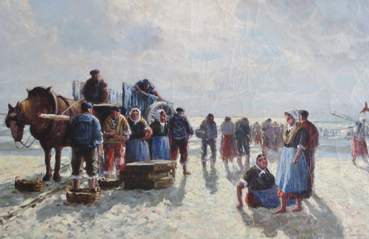 Pierre Godar XXe siècle, suiveur de l' École de Berck. -photo-4