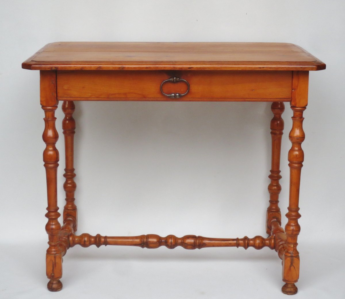Writing Table In Fruitwood And Boxwood.-photo-2