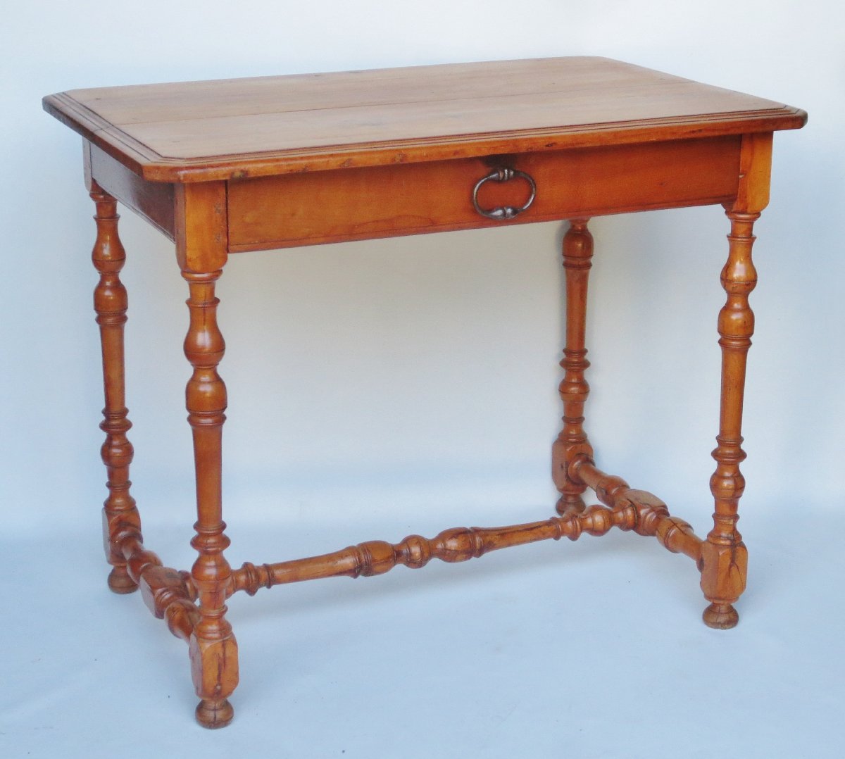 Writing Table In Fruitwood And Boxwood.-photo-5