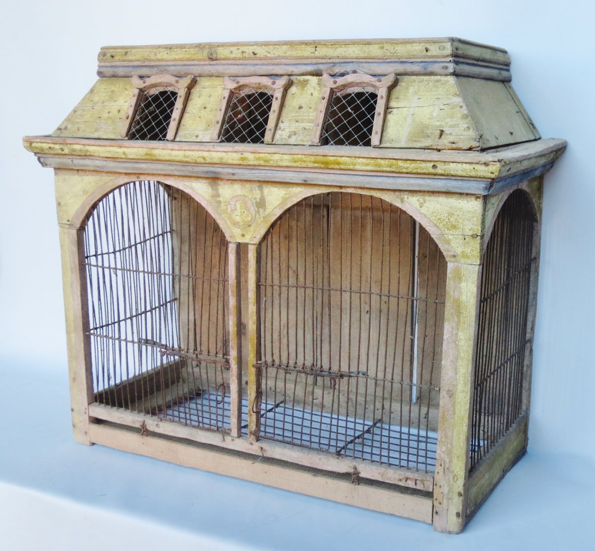 Cage à oiseaux XIXe siècle. -photo-2