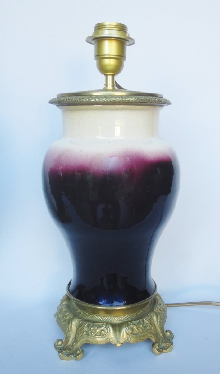 Paire de lampe, XIXe siècle. -photo-4