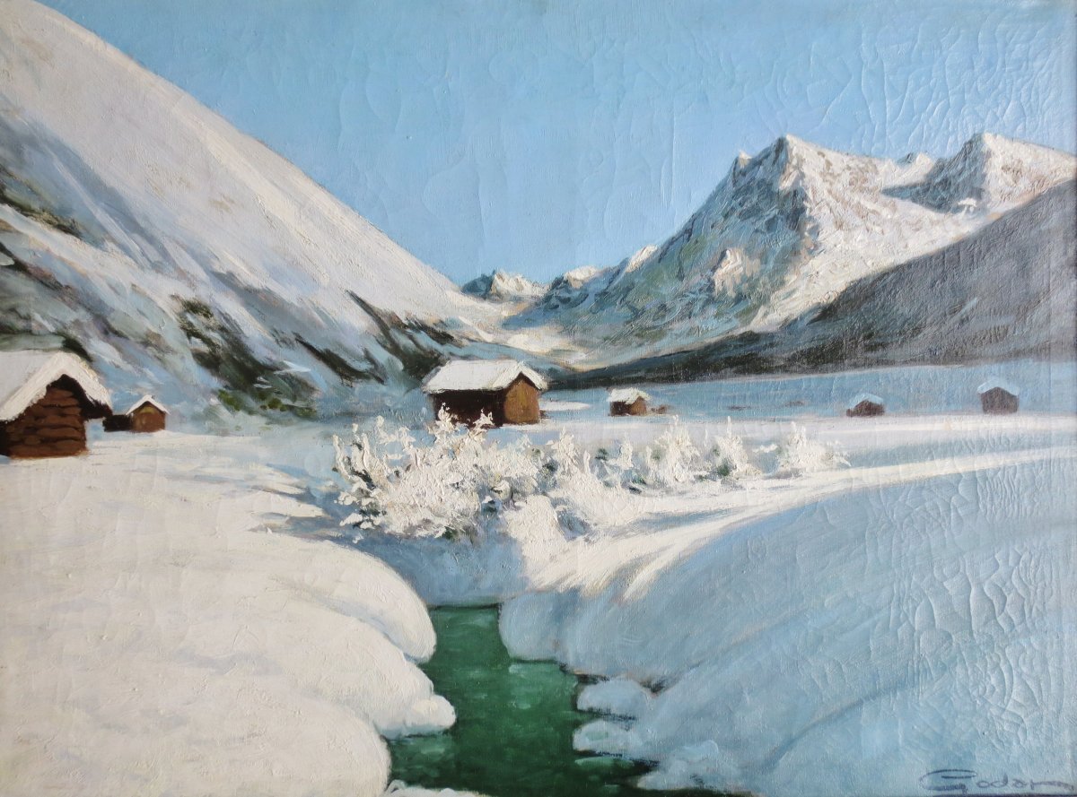 Pierre Godar, Landscape Of Savoie.-photo-6