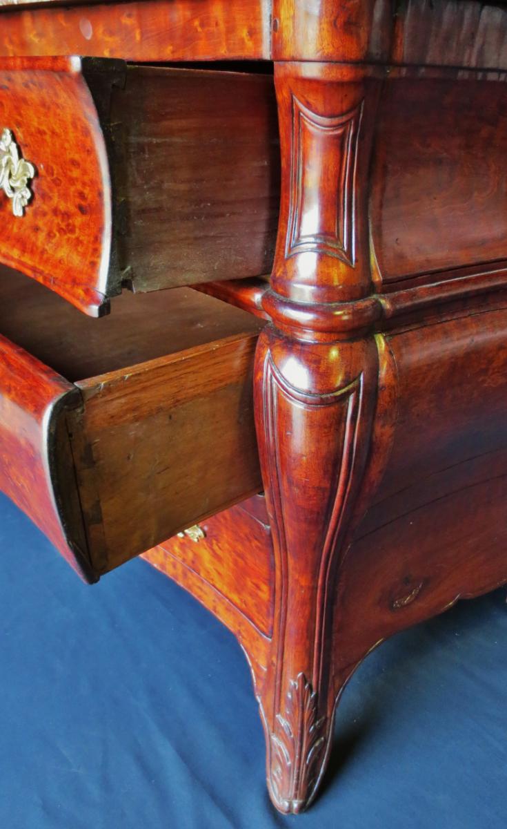 Bordelaise Commode In Solid Mahogany, Eighteenth Century-photo-3