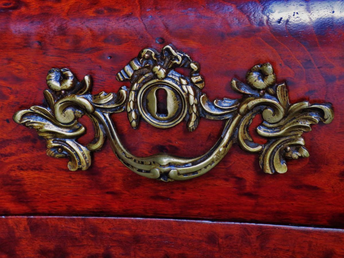 Bordelaise Commode In Solid Mahogany, Eighteenth Century-photo-4