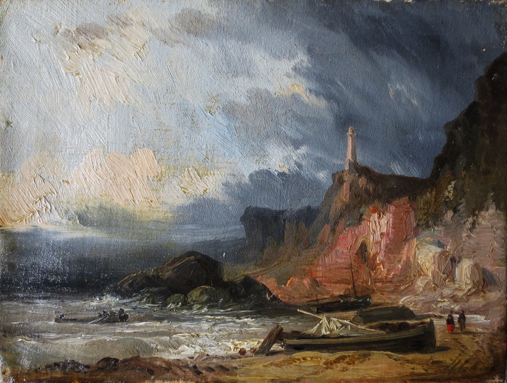 The Beach At The Foot Of Cliffs Of Iport.-photo-2