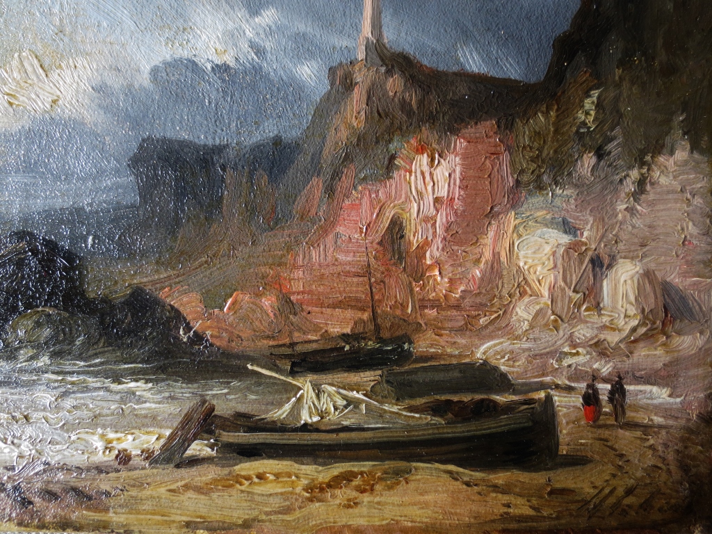 The Beach At The Foot Of Cliffs Of Iport.-photo-1