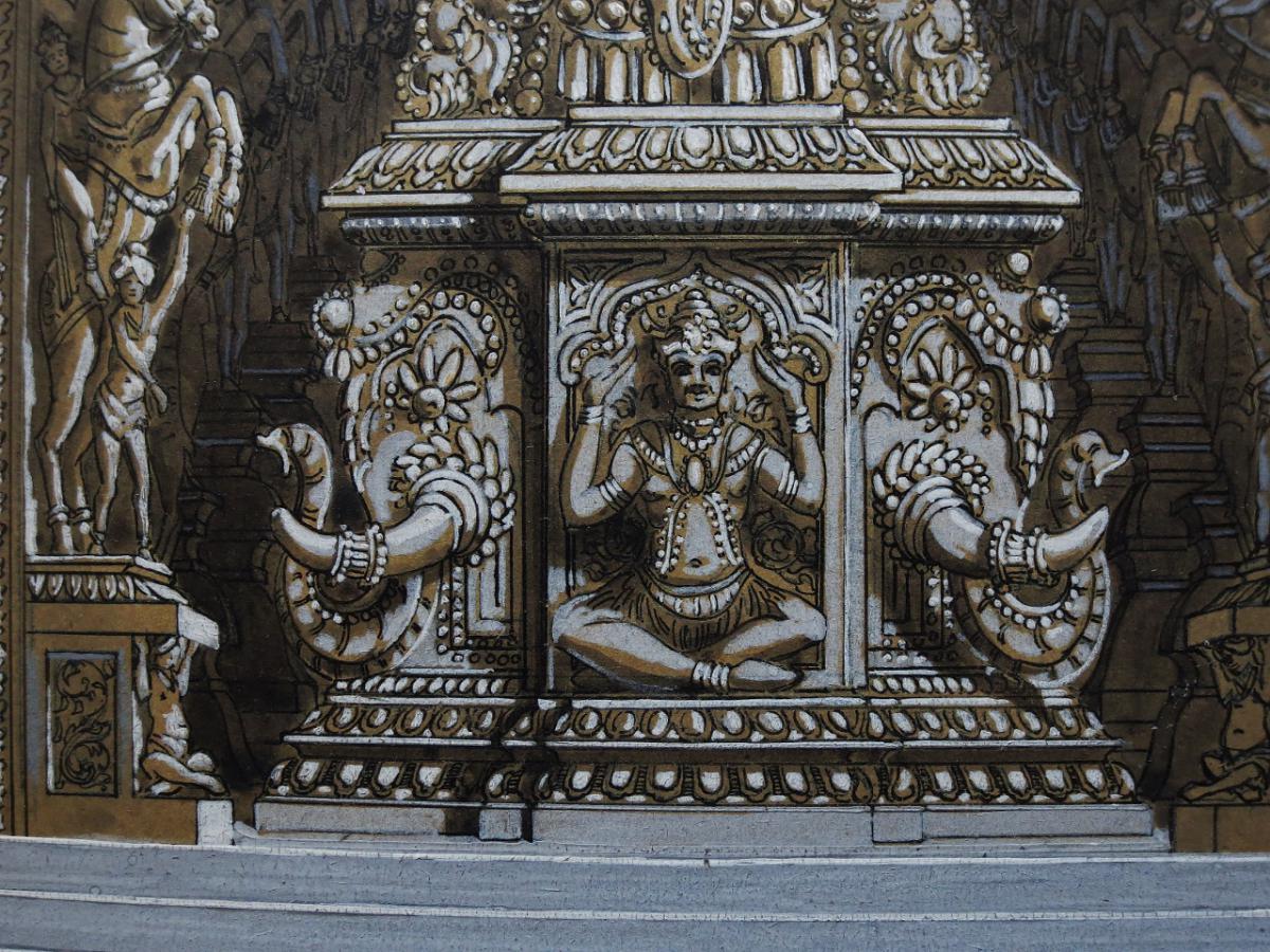 Gate Hindu Temple, Nineteenth Century.-photo-3