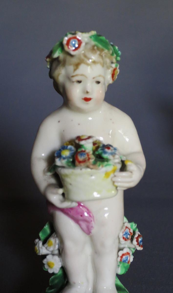 Amours En Porcelaine, Angleterre XVIIIe Siècle.-photo-4