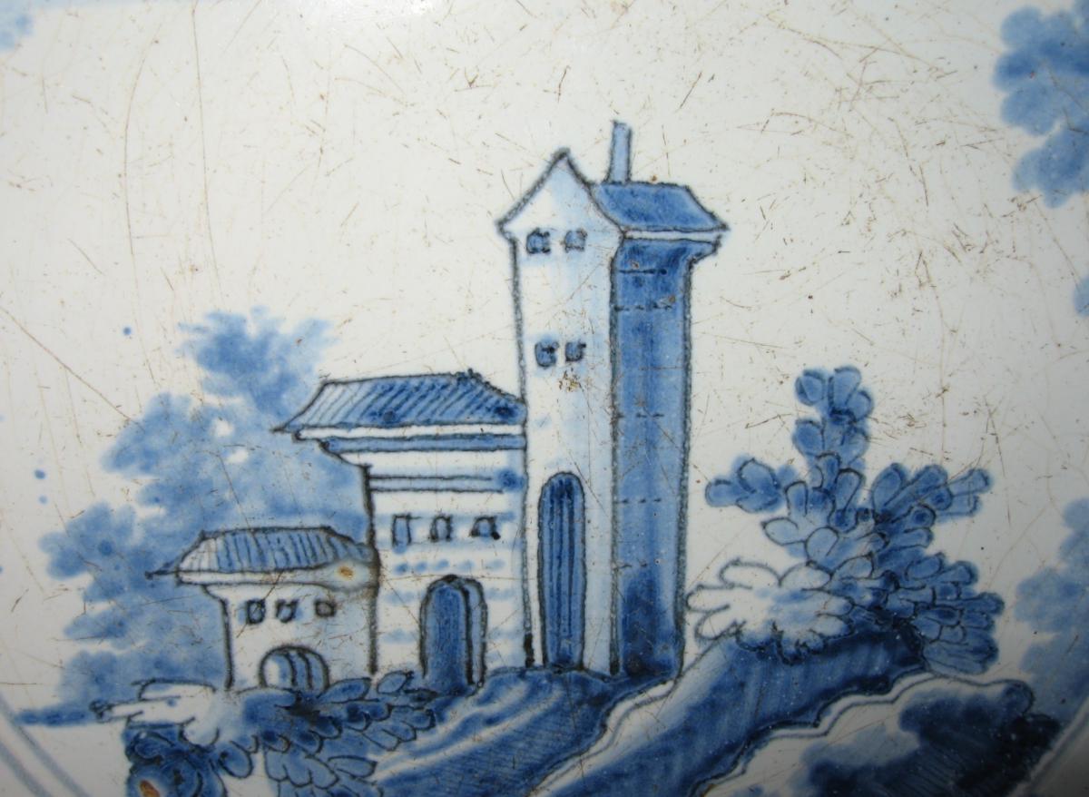 Assiette En Faïence De Nevers XVIIe Siècle-photo-4