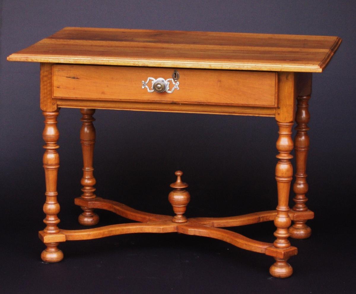 Louis XIV Table Walnut.-photo-2