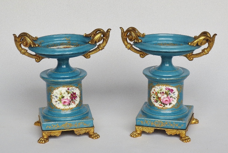 Porcelain Cassolettes, Attributed To Jacob Petit.