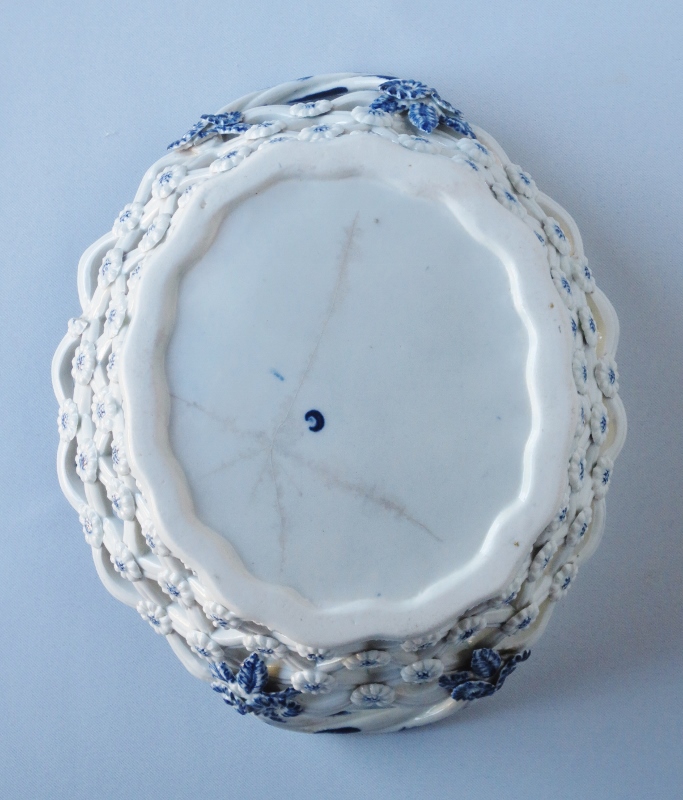 Corbeille En Porcelaine De Caughley, XVIIIe Siècle.-photo-4