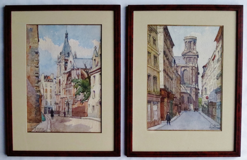 Streets Of Paris, Watercolors.