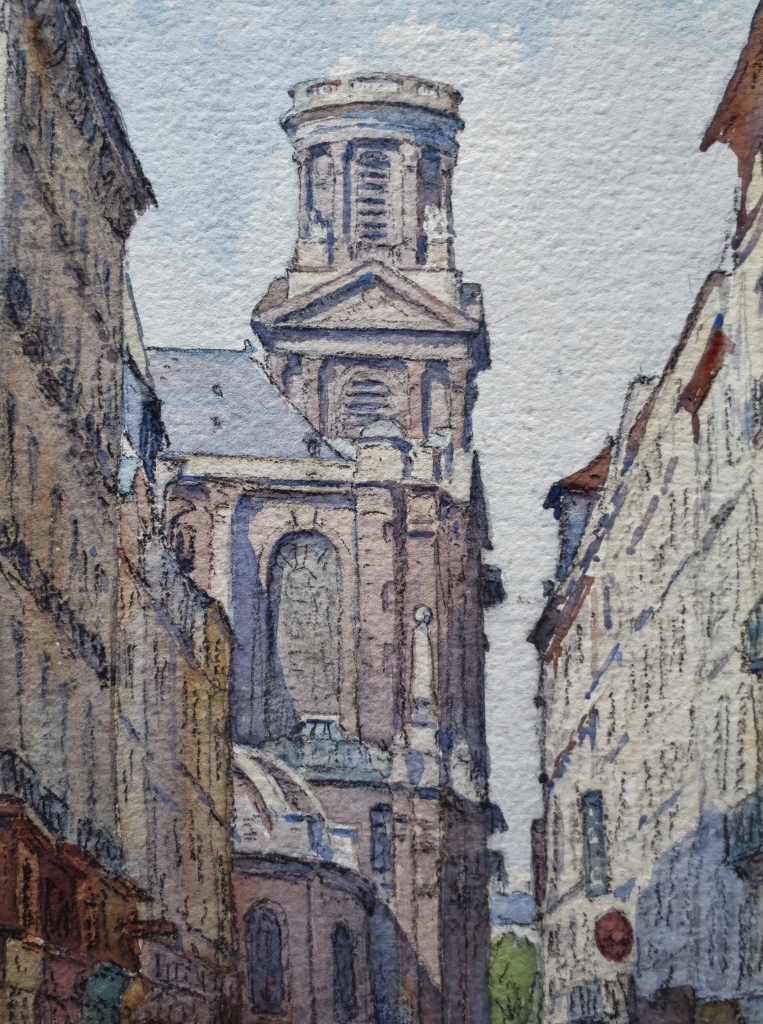 Streets Of Paris, Watercolors.-photo-2