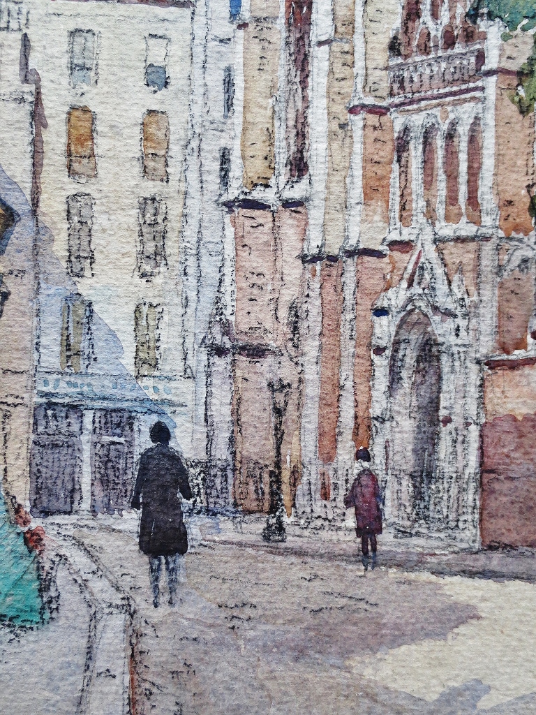 Streets Of Paris, Watercolors.-photo-6