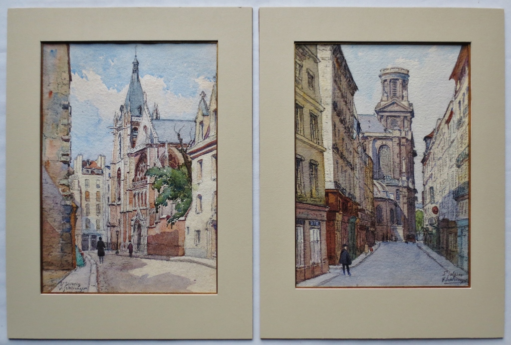 Streets Of Paris, Watercolors.-photo-8