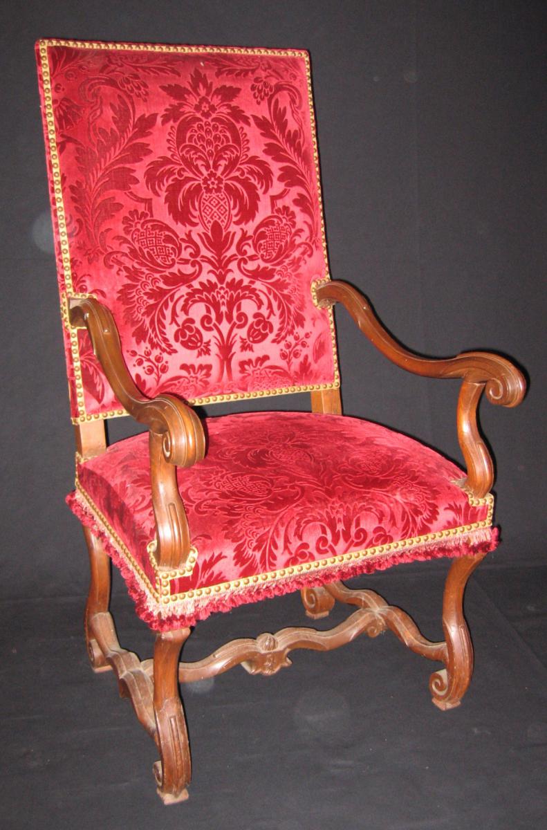Pair Of Armchairs Louis XIV-photo-2