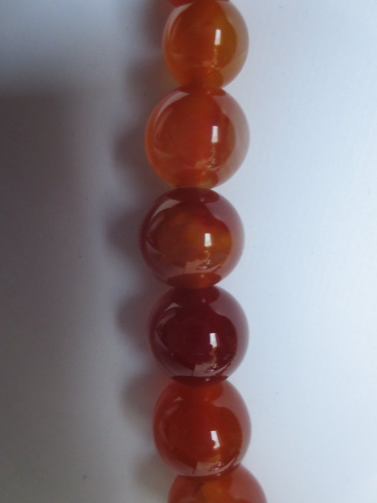 Collier En Perles d'Agate.-photo-4