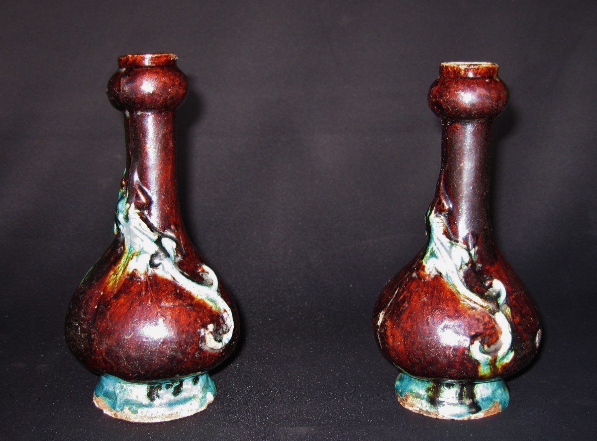 Pair Of 17th Century Chinese Vases.