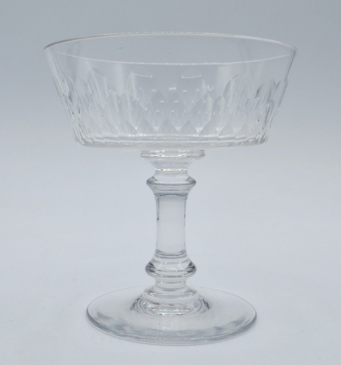 Coupes à Champagne, Cristal, Fin XIXe Siècle.-photo-1