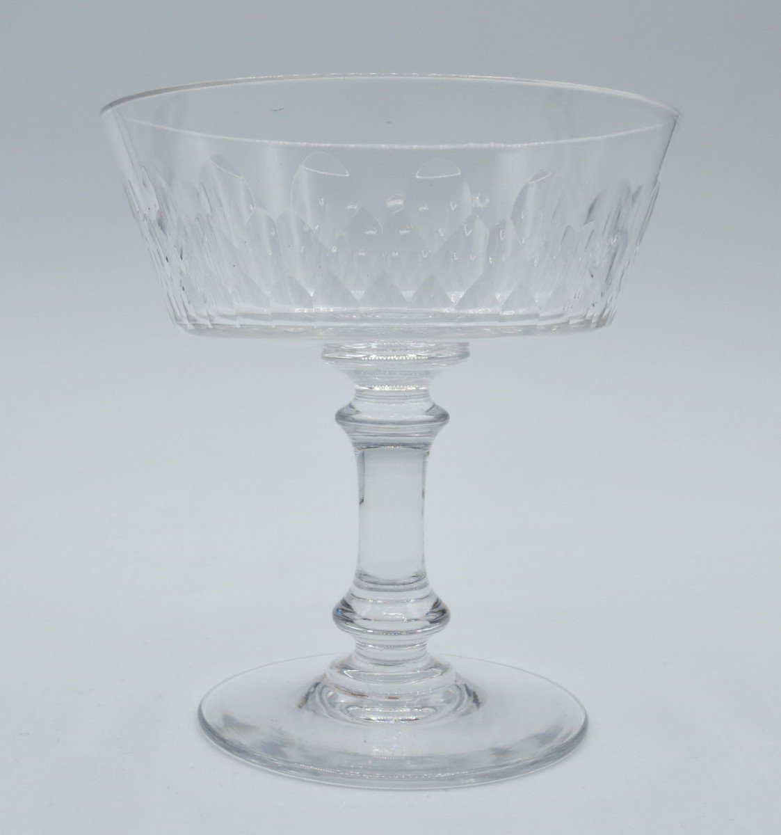 Champagne Glasses, Crystal, Late 19th Century.-photo-1