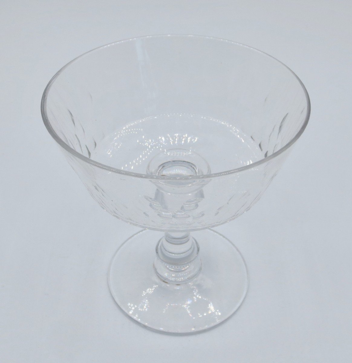 Champagne Glasses, Crystal, Late 19th Century.-photo-2