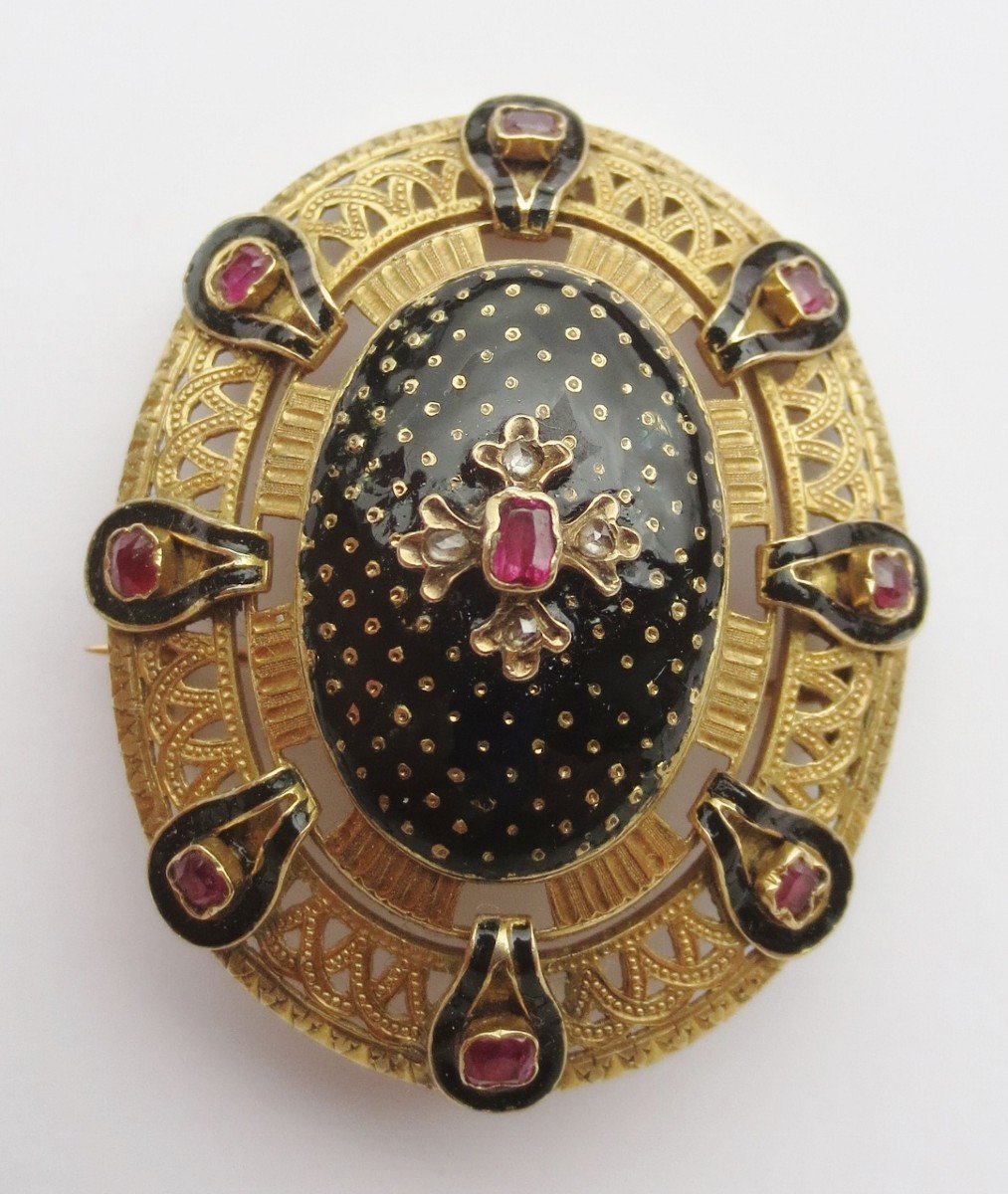 Gold Restoration Brooch.