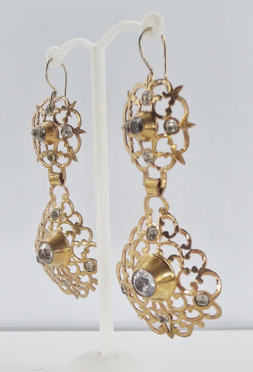 Normandy Earrings, 19th Century.-photo-2