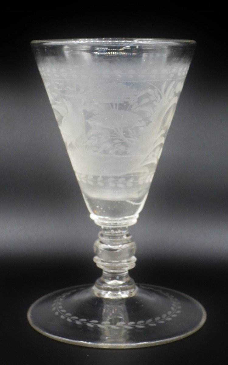 Verre De Bohème, XVIIIe Siècle.-photo-2