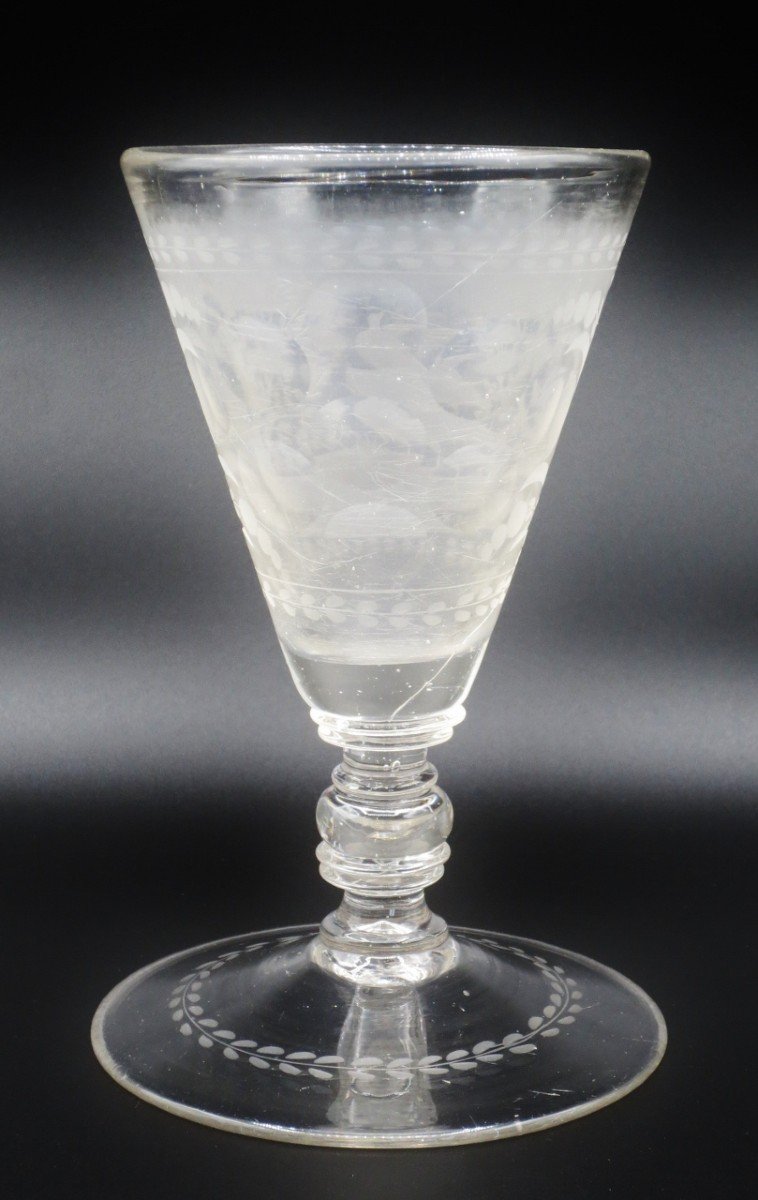 Verre De Bohème, XVIIIe Siècle.-photo-3