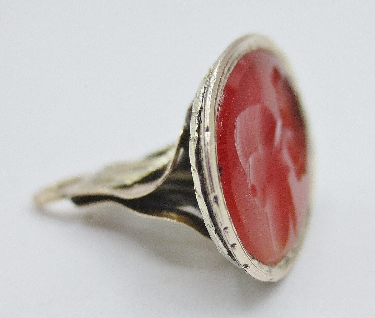 Thumb Stamp, Gold And Carnelian. Late Eighteenth Century.-photo-2