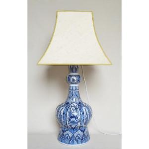 Delft Earthenware Lamp, Eighteenth Century.