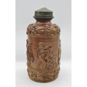 Jar Or Bottle In Sandstone From Beauvaisis.
