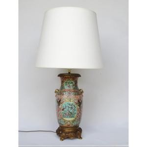 19th Century Chinese Porcelain Lamp.