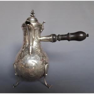 Tripod Jug In Sterling Silver, End Of The 18th Century.