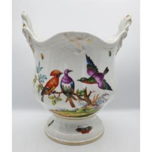 Seau à Rafraîchir En Porcelaine De Meïssen,   