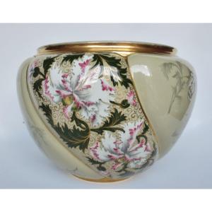 Vasque en Faïence, Art Nouveau.