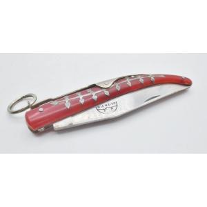 Knife Made Of Horn And Steel.