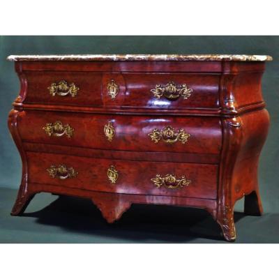 Bordelaise Commode In Solid Mahogany, Eighteenth Century